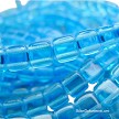 6mm CzechMates Aquamarine Two-Hole Tile Beads 
