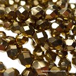 6mm Bronze Fire Polished Czech Glass Beads 