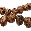 18mm 3D Ceramic Skull Beads 