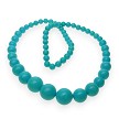 Graduated Round Turquoise Necklace Beads 