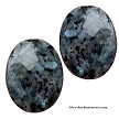 40X30mm Faceted Spectrolite Oval Beads 