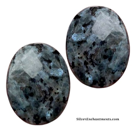 40X30mm Faceted Spectrolite Oval Beads 