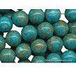 16mm Round Turtle Turquoise Beads 