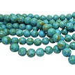 16mm Round Mosaic Turquoise Beads 