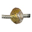 14mm Golden Topaz Faceted Crystal Large Hole Beads 