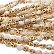 8mm White Gemstone Skull Beads 