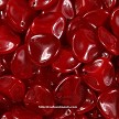 14mm Czech Glass Oxblood Rose Petal Beads 