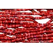 4mm Red Magnesite Heishi Beads by the Strand 