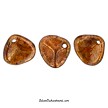8mm Czech Glass Pink Copper Picasso Rose Petal Beads 
