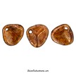 8mm Czech Glass Pink Bronze Picasso Rose Petal Beads 