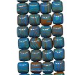 14mm Square Turquoise Cabochons 