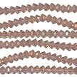  8mm Rose Pink AB Simplicity Half Bicone Crystal Beads 