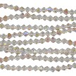 4mm Crystal AB Crystal Bicone Beads 