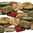10x8mm Rectangle Red Creek Jasper Beads 