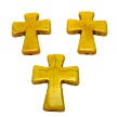 Yellow Magnesite Gemstone Cross Pendant Focal Beads 