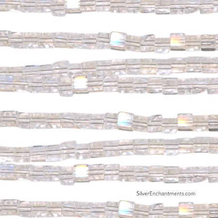 4mm Crystal Glass Cube Beads 