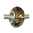 14mm Smoky Quartz Crystal Large Hole Beads 