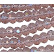 6mm Light Amethyst Rondelle Glass Beads 