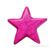 Hot Pink Gemstone Star Focal Pendant Bead 