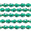 9x6mm Emerald AB Crystal Teardrop Beads 