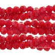 6mm Red Crystal Round Beads 