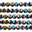 10mm Metallic Volcano Crystal Round Beads 