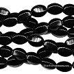 10x8mm Black Onyx Rice Melon Beads 