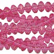 6mm Pink Faceted Rondelle Acrylic Beads 