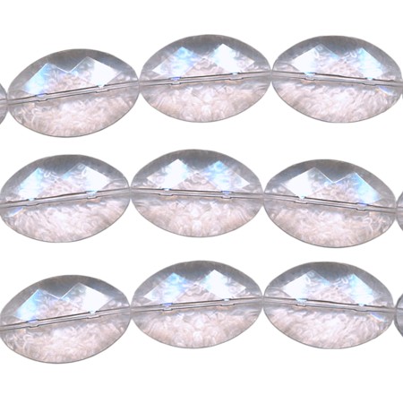 30x20mm Faceted Crystal Oval Acrylic Beads 