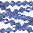 8mm Light Sapphire AB Crystal Bicone Beads 