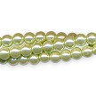 4mm Light Lime Glass Pearl Beads 
