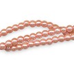 4mm Cameo Shell Pink Glass Pearl Beads 
