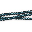 4mm Round Dark Teal Glass Pearl Beads 