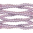 4mm Round Light Purple Glass Pearls 