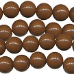 16mm Round Brown Acrylic Beads 