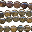 16mm Coin Bronzite Beads 