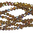 4mm Topaz AB Crystal Bicone Beads 