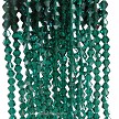 8mm Teal Crystal Bicone Beads 