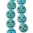 25mm Turquoise Halloween Beads 