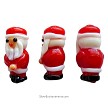 3D Lampworked Glass Santa Bead | Handmade Holiday Jewelry Supply 