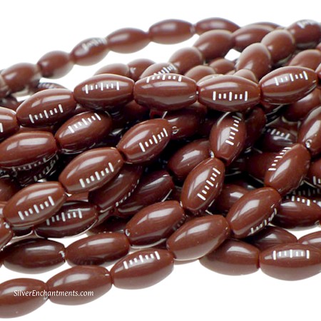 15mm Football Beads 