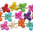 Multicolored Gemstone Butterfly Beads 