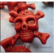 Skull and Crossbones Focal Pendant Bead 