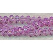 6mm Purple Faceted Rondelle Acrylic Beads 