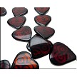 Carnelian Heart Beads by the Strand 