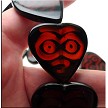 Tribal Boho Carnelian Heart Focal Bead, 28x30mm - Example 
