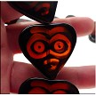Tribal Boho Carnelian Heart Focal Bead, 28x30mm - Examples 