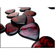 Tribal Boho Carnelian Heart Focal Bead, 28x30mm - Examples 