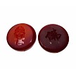 Large Carved Carnelian Buddha Pendant Bead 40mm Gautama Buddha Focal 