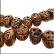 Ceramic Bohohemian 3D Skull Face Beads 